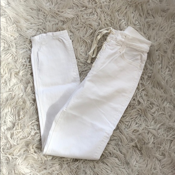 NEW • Mother • The Dazzler Lace Up Jeans White 27 - Picture 6 of 8